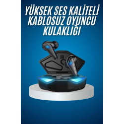Mey İthalat® Bluetooth Kulaklık Oyuncu Kulaklığı RGB Işıklı Oyunlarda Düşük Gecikme