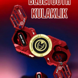 Mey İthalat® Bluetooth Kulaklık Stres Çarklı Döndürülebilir Uzun Şarj Süreli Oyuncu Kulaklığı