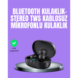 Mey İthalat® Bluetooth Kulaklık TWS Yüksek Ses Kaliteli Kesintisiz Dijital Göstergeli Kulaklık