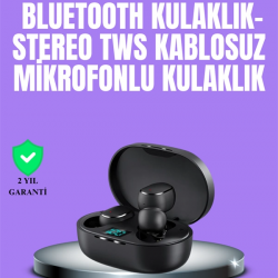 Mey İthalat® Bluetooth Kulaklık TWS Yüksek Ses Kaliteli Kesintisiz Dijital Göstergeli Kulaklık