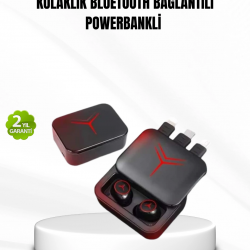 Mey İthalat® Bluetooth Powerbank Kulaklık – Kablosuz, Uzun Pil Ömrü, Dokunmatik ve Yüksek Ses Kalitesi