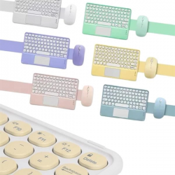 Mey İthalat® Bluetooth Touchpad Klavye 10.9 inch Kablosuz Wifi Q Klavye Slim