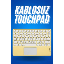 Mey İthalat® Bluetooth Touchpad Klavye Ultra İnce Taşınabilir Q Klavye