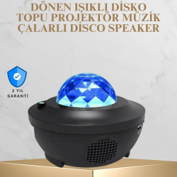 Mey İthalat® Bluetooth & USB Müzik Çalar Gece Lambası – 50 m² Kapsama, Uzaktan Kumanda