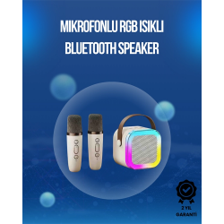 Mey İthalat® Bluetooth, USB ve AUX Girişli Çok Fonksiyonlu Karaoke Hoparlör