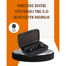 Mey İthalat® Bluetooth V5.0 Parmak Dokunmatik Kontrol Kablosuz Kulaklık Şarj Kutulu Model