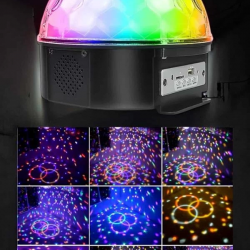 Mey İthalat® Bluetooth ve Uzaktan Kumandalı Çok Renkli Masaüstü Disko Topu