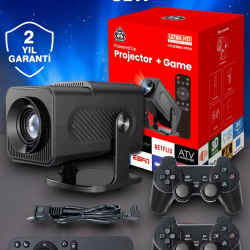 Mey İthalat® Bluetooth ve Yüksek Çözünürlükle Donatılmış Kompakt Projeksiyon Cihazı