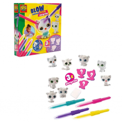 Mey İthalat® Boya Üfleme Kalemi 3x Kedicik Sürprizi