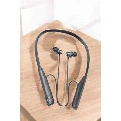 Mey İthalat® Boyun Askılı Bluetooth Kulaklık Uzun Şarj Süreli Dijital Göstergeli Kablolu