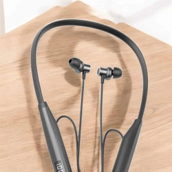 Mey İthalat® Boyun Askılı Bluetooth Kulaklık Uzun Şarj Süreli Dijital Göstergeli Kablolu