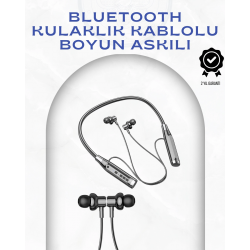 Mey İthalat® Boyun Askılı Kablosuz Kulaklık – 120 Saat Kesintisiz Müzik Keyfi