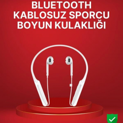 Mey İthalat® Boyun Askılı Kablosuz Kulaklık – Uzun Süreli Batarya Performansı