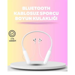 Mey İthalat® Boyun Askılı Kulaklık – 100 Saat Kullanım Süresi, Ergonomik Tasarım