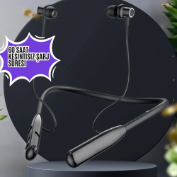 Mey İthalat® Boyun Bantlı Bluetooth Kulaklık ANC Özellikli Kulaklık İçi