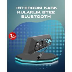 Mey İthalat® BT22 Kask Bluetooth Kulaklık Su Geçirmez Motosiklet İletişim Sistemi
