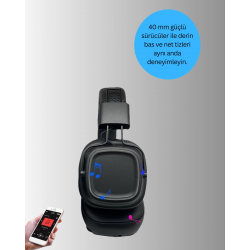 Mey İthalat® BT40 Kulak Üstü Kulaklık