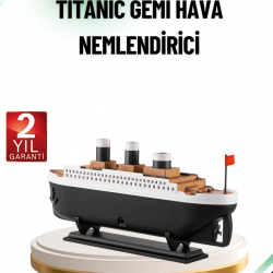 Mey İthalat® Buhar Efektli Titanik Gemi Oda Kokusu Difüzör LED Işıklı Nemlendirici