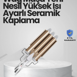Mey İthalat® Bukle Saç Maşası – Kolay Kullanım, Sağlıklı Bukleler yüksek ısılı