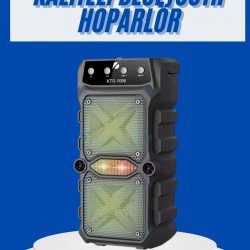 Mey İthalat® Büyük Boy Bluetooth Hoparlör Çoklu Bağlantı Çift Çıkışlı Taşınabilir Kesintisiz