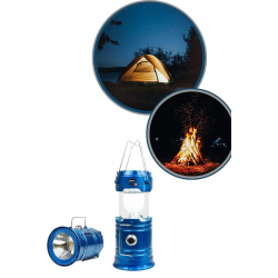 Mey İthalat® Büyük Boy Güneş Enerjili Kamp Feneri Işıldak Lamba USB Şarjlı