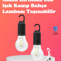 Mey İthalat® C Tipi Şarjlı Asılabilir Kamp Feneri