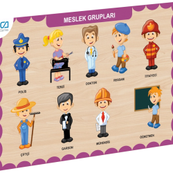Mey İthalat® CAAHS-3203 AHŞAP MESLEK GRUPLARI BUL-TAK
