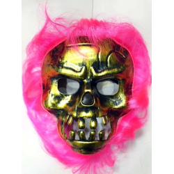 Mey İthalat® Cadılar Bayramı Pembe Saçlı Maske