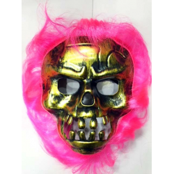 Mey İthalat® Cadılar Bayramı Pembe Saçlı Maske