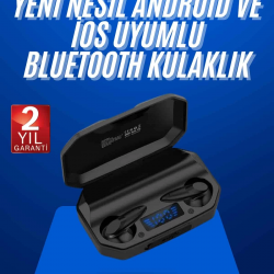 Mey İthalat® Çağrı Cevaplayabilen Akıllı Saat 5.2 Bluetooth Bağlantılı Gaming Kulaklık