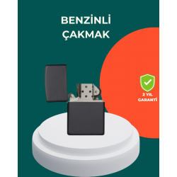 Mey İthalat® Çakmak Parlak Siyah Doldurulabilir Hedyelik Eşya