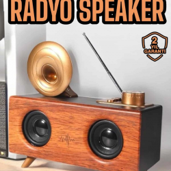 Mey İthalat® Çalar Radyo Müzik Kutusu Nostaljik Hoparlör Speaker