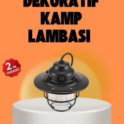 Mey İthalat® Çam Kozalağı Şekilli Retro Kamp Gece Lambası