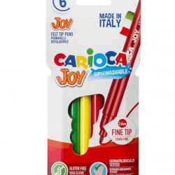 Mey İthalat®  a Joy Süper Yıkanabilir Keçeli Boya Kalemi 6'Lı