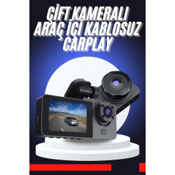 Mey İthalat® CarPlay Fotoğraf ve Video Kaydedici Araç İçi Kamera Ekranlı