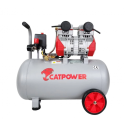 Mey İthalat® Cat Power 1154 50 Litre Yağsız Sessiz Hava Kompresörü 2 Hp
