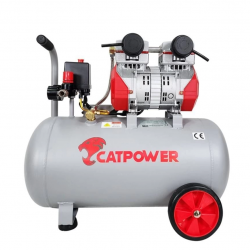 Mey İthalat® Cat Power 1154 50 Litre Yağsız Sessiz Hava Kompresörü 2 Hp