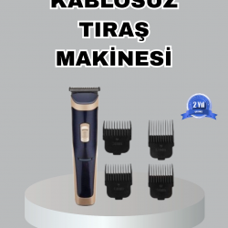 Mey İthalat® Çelik Bıçaklı Unisex Şarjlı Tıraş Makinesi – Sessiz Motor, Kablosuz ve Ayarlanabilir