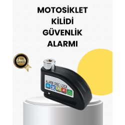 Mey İthalat® Çelik Gövdeli Alarm Disk Kilidi Motosiklet ve Bisiklet İçin Güvenlik
