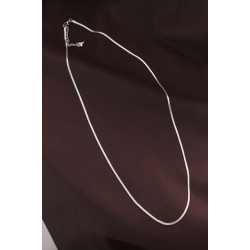 Mey İthalat® Çelik Gümüş Renk 60 cm İnce İtalyan Zincir Kolye