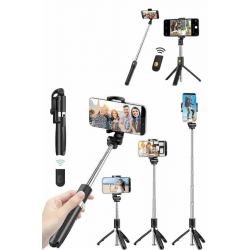 Mey İthalat® Cep Telefonu Tripod Standı Manyetik Selfie Sopa Bluetooth Uzaktan Kumandalı