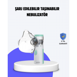 Mey İthalat® Cep Tipi Şarjlı Nebulizatör Ultrasonik Buhar Makinesi