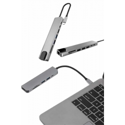 Mey İthalat® Çevirici Dönüştürücü Adaptör Macbook 3 In 1 Type-C To Hdmı USB 3.0
