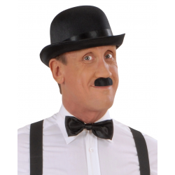 Mey İthalat® Charlie Chaplin Stil Yetişkin Şapkası – Siyah Melon Parti Şapkası