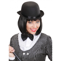 Mey İthalat® Charlie Chaplin Stil Yetişkin Şapkası – Siyah Melon Parti Şapkası