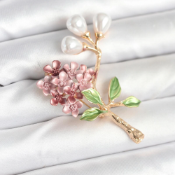 Mey İthalat® Çiçek Model Broş