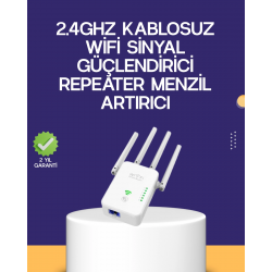 Mey İthalat® Çift Bantlı Otomatik Kurulum WiFi Repeater Menzil Genişletici