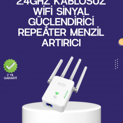 Mey İthalat® Çift Bantlı Otomatik Kurulum WiFi Repeater Menzil Genişletici