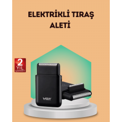 Mey İthalat® Çift Başlıklı Elektrikli Tıraş Makinesi | Suya Dayanıklı, Hafif ve Ergonomik