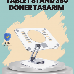 Mey İthalat® Çift Eksenli Ayarlanabilir Tablet Destek Standı